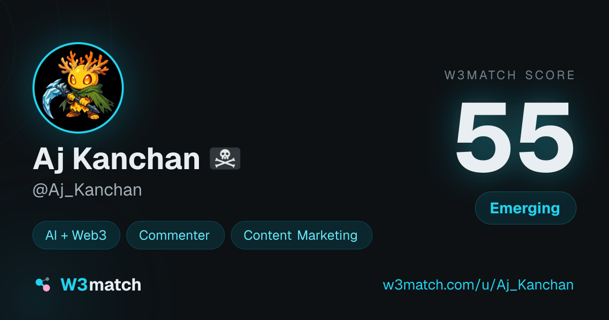 Share card for Aj Kanchan 🏴‍☠️