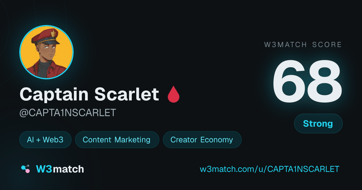 Share card for Captain Scarlet 🩸