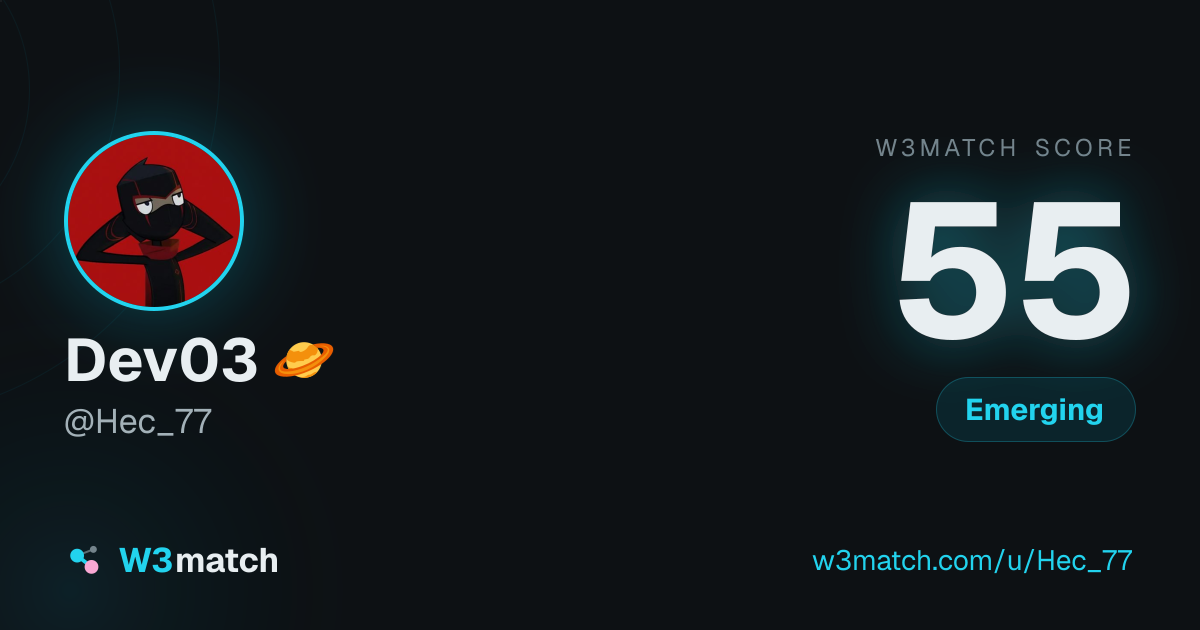 Share card for Dev03 🪐