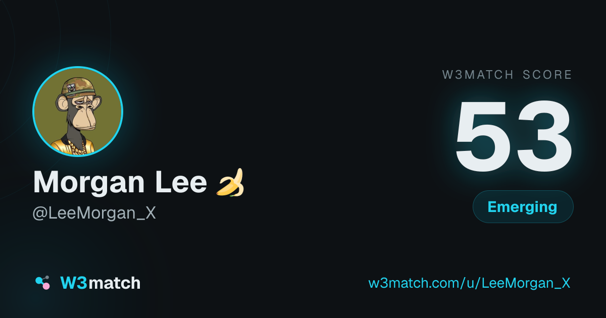 Share card for Morgan Lee 🍌