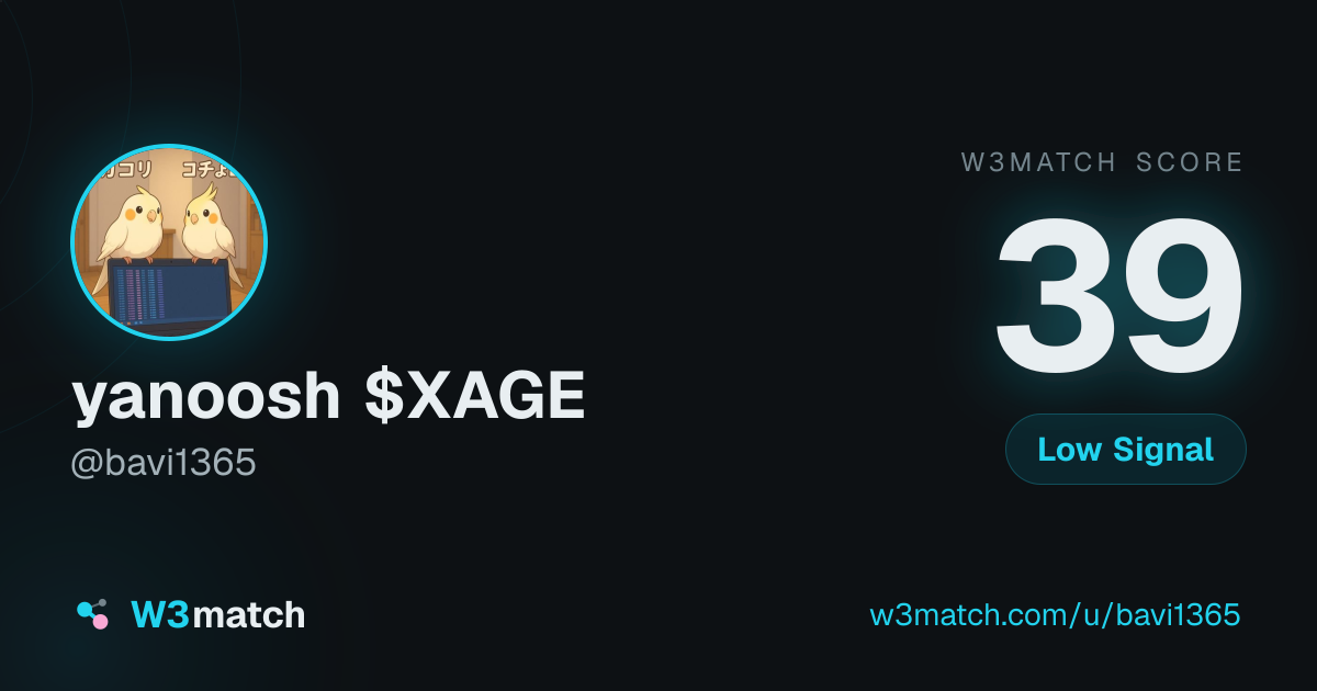 Share card for yanoosh $XAGE
