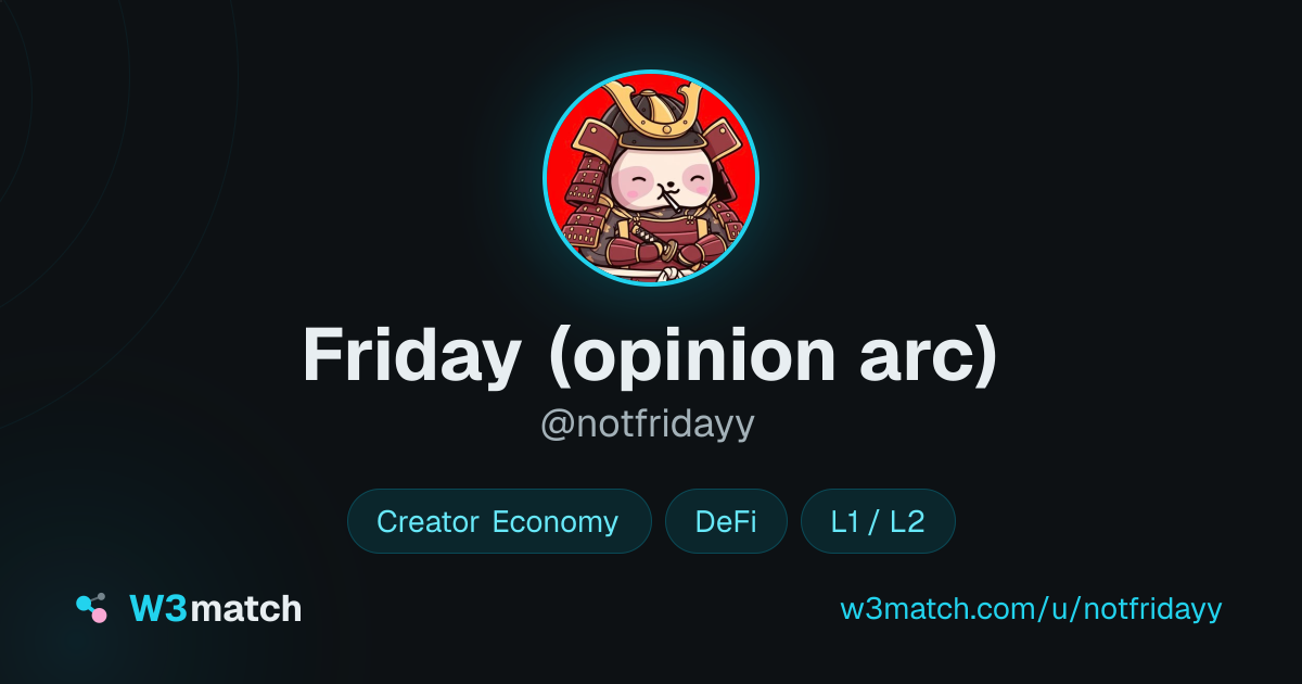 Share card for Friday (opinion arc)