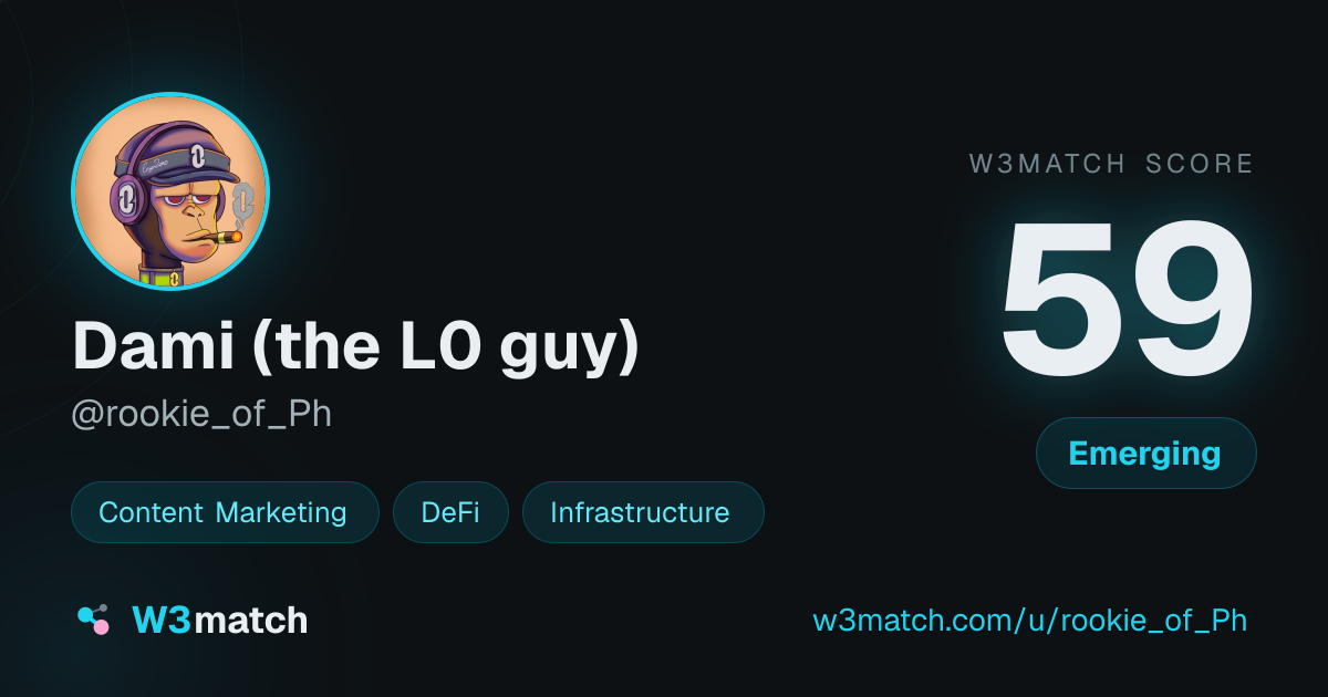 Share card for Dami (the L0 guy)